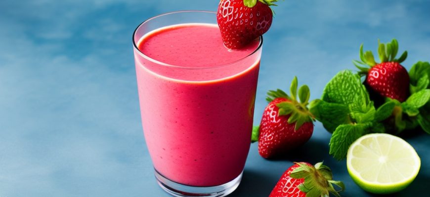 Jahodové smoothie